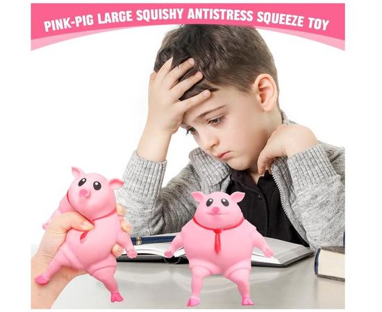 HVZUM Lot de 2 jouets à presser en forme de cochon mignon - Jouet anti-stress pour enfants et adultes - Pour autisme, TDAH et abandon des mauvaises habitudes - Non toxique HVZUM Lot de 2 jouets à presser en forme de cochon mignon - Jouet anti-stress pour enfants et adultes - Pour autisme, TDAH et abandon des mauvaises habitudes - Non toxique