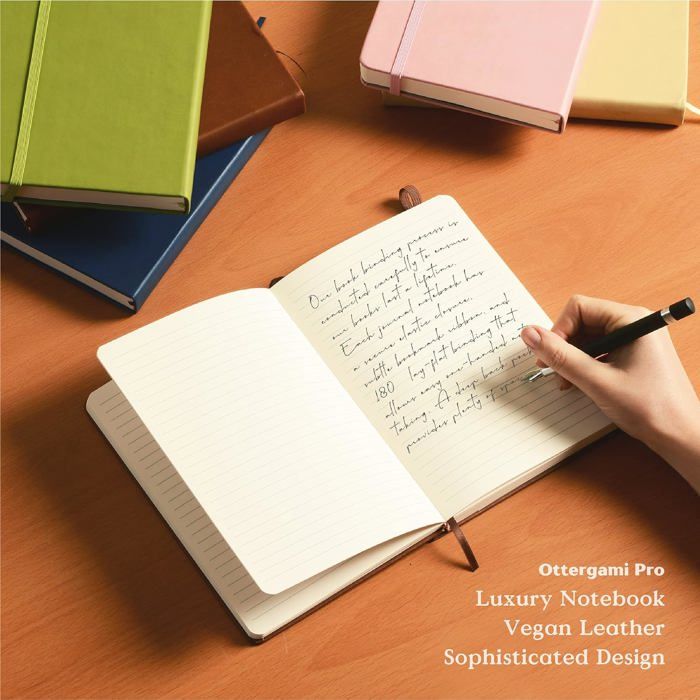 Zhi Jin A5 Simples Cuir épais Journal Bloc-notes Ligné