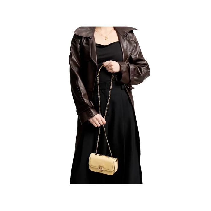 Sac à Main GUESS Orlina Mini Convertible - Jaune Cornsilk, Style Bandoulière Pratique