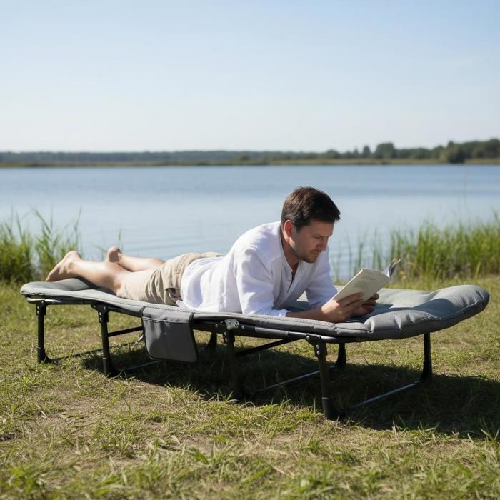 Lit pliable pour pêche ou camping