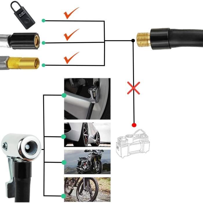 MSA Gonfleur De Pneus Tube De Rallonge Pompe À Pneu Adaptateur De MSA Gonfleur De Pneus Tube De Rallonge Pompe À Pneu Adaptateur De
