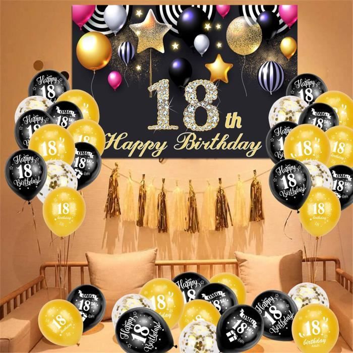Chiffre géante décoration anniversaire 18 ans - ANNIVERSAIRE/Déco  anniversaire - cadoshop