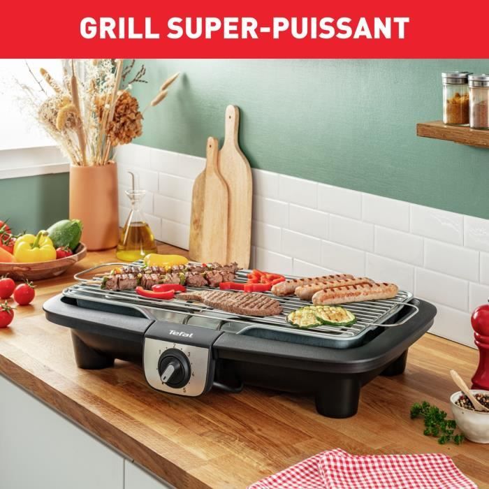 Barbecue Électrique Tefal EasyGrill XXL - 2500W - Surface Extra Large - Pour Intérieur/Extérieur