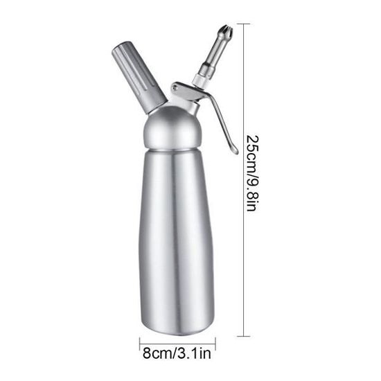 Siphon à Chantilly 0,5 litre en Inox - ISI - Ustensile de cuisine - Rue