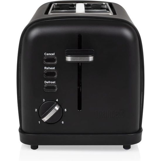 Grille-pain Clatronic 2 Fentes 1400W Noir – Compact Et Efficace Pour Des Toast Bien Dorés !