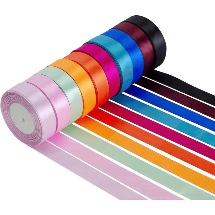 Rouleau De Ruban Doré Rose Profond 50 Mm X 25 M Double Face Satiné Aux ...