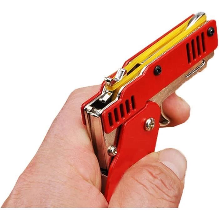 Pistolet à bande élastique classique pliable, pistolets jouet avec