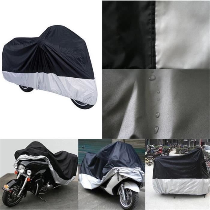 Housse Moto étanche Extérieure - Protection Anti-pluie, Poussière Et UV Avec Antivol - 7