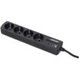Onduleur INFOSEC 500 VA - Zen Live 500 - Line Interactive - 4 prises FR/SCHUKO + S4 Black Line II : Multiprises parafoudre 4 Prises-4
