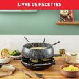 TEFAL Appareil à raclette, 6 personnes, Compact, Rangement facile, Livre de recettes inclus, Fabriqué en France RE12C801-4
