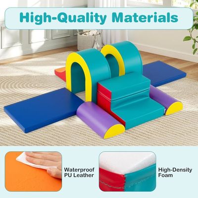 GOPLUS Parcours Motricité Saut – Tapis Gymnastique Détachable 90x60 Cm – Boîte Plio Métrique EPE – Pour Enfants 3-10 Ans – Domaine Ou Salle De Sport