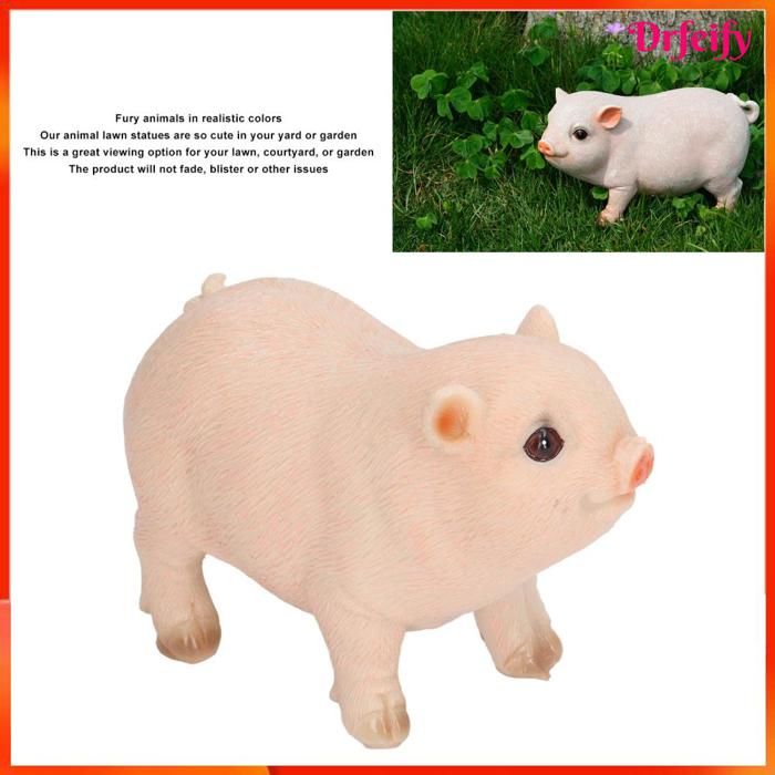 Lot de 120 mini cochons lumineux en résine phosphorescents pour jardin, décoration de maison de poupée (6 couleurs Lot de 120 mini cochons lumineux en résine phosphorescents pour jardin, décoration de maison de poupée (6 couleurs
