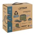 Batterie de cuisine amovible 4 pièces SITRAM en aluminium pressé recyclé-5
