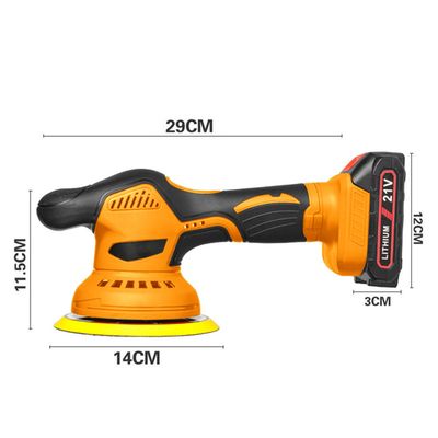 Polisseuse Voiture Sans Fil 12V - 8 Vitesses (2800-5500 Tr/min) - Avec Batterie Et Accessoires Pour Polir, Cirer, Poncer