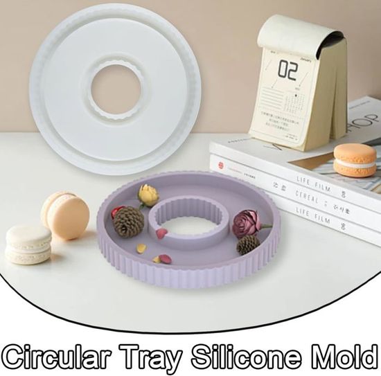 Moule En SiliconeH--Plateau En Silicone, 2 Pièces, Moule En Résine