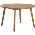 Table ronde de jardin en bois d'acacia VERONE - BEAU RIVAGE - 120 cm - 4/6 personnes-0