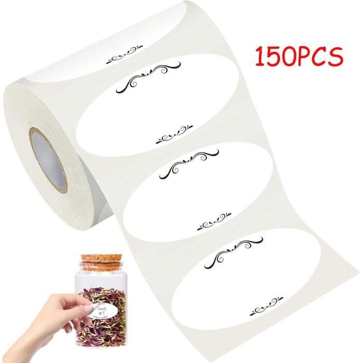 300 étiquettes Autocollantes Pour Congélateur – Faciles à Enlever, Sans Résidu – Idéales Bocaux, Sacs, Organisation Cuisine