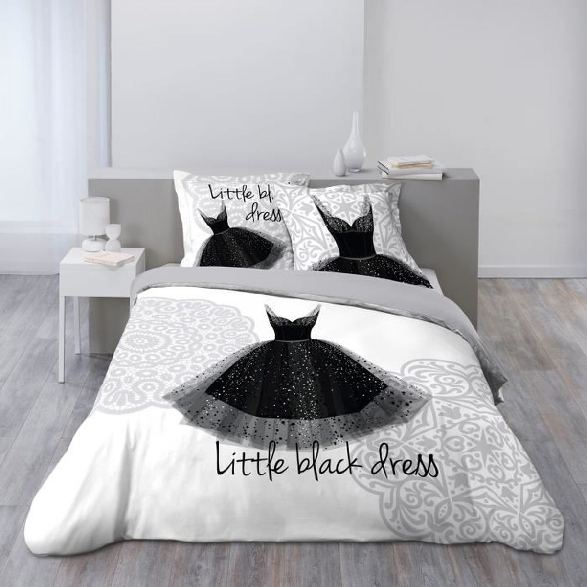 Douceur dInt/érieur DOUCEA Parure 3 PIECES 260 x 240 cm Imprime 42 Fils Dessin Coton