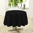 DOUCEUR D'INTERIEUR Nappe ronde unie diamètre 180 cm ESSENTIEL noir