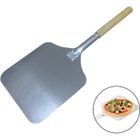 PIXNOR Pelle à pizza en aluminium de 66 cm avec poignée en bois