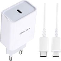 Chargeur Secteur USB C avec Câble pour Samsung Galaxy 21-S20 FE-S20-S21+-20 Plus-A71-A72-A52-A51[242]