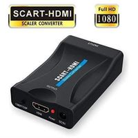 Adaptateur SCART vers HDMI, 1080P Convertisseur péritel SCART vers HDMI avec câble d\\'alimentation USB pour la connexion d\\'un