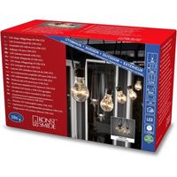 Konstsmide 2397800 LED de bistrot Chaines System, plastique, transparent        [Classe energetique A]