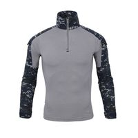 FUNMOON Tee Shirt De Combat Militaire Chemise Homme Airsoft Tenue Camouflage Uniforme Tactique Séchage Rapide Manches Imperméables