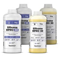 Caoutchouc de silicone liquide 1:1 pour moulage R PRO 30, non toxique, Haute qualité, 100% sûr, Doux et résistant  (4 kg)