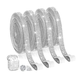 MOODKEY Lot De 6 Rouleaux De Ruban Autocollant En Strass De 2 Mm