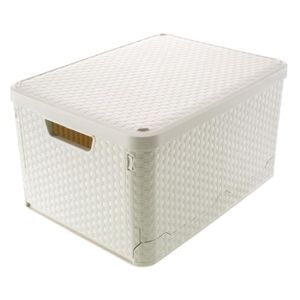 Bac de rangement plastique avec couvercle - Achat / Vente ...
