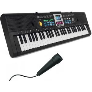 Orgue électronique Multifonction 61 touches numériques musique clavier  électronique clé carte cadeau piano électrique - 53.5x17x5cm - Cdiscount  Instruments de musique