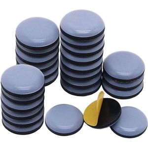 Bleu 22mm Vis en Téflon,Patin de Tapis PTFE,Patins de Meubles Carrés en Téflon,Patins en Feutre pour Chaises,pour Déplacer Facilement Des Meubles Lourds Hnavery Patin Glisseur Meuble,30 Pièces 22