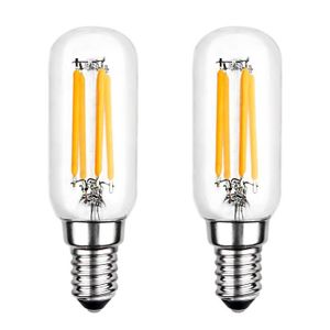 AMPOULE INTELLIGENTE Ampoule LED,T25 E14 4W Ampoule Blanc Chaud 2700K, 400LM,  Ampoule Filament Tubulaire LED pour Hotte Aspirante, lot de 2