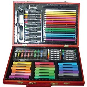 Mallette de l'Artiste 140 pieces : Crayons cire, Crayons couleurs, Feutres  lavables, Feuilles - Coffret Coloriage - Dessin, - Cdiscount Beaux-Arts et  Loisirs créatifs
