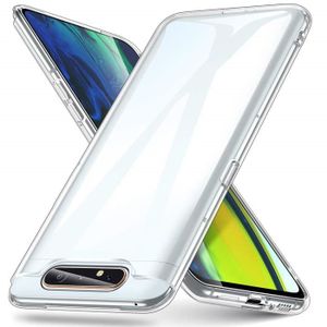 HOUSSE - ÉTUI Samsung Galaxy A80 Housse Etui Housse Coque de protection Silicone [Transparent]