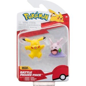 FIGURINE - PERSONNAGE Coffret 2 Figurines Pokemon Pikachu et Mucuscule F