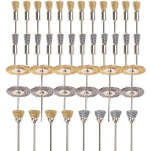 3er Set Laiton Brosse Acier Nettoyage Nylon Brosse Fil-Brosses auto voiture usine