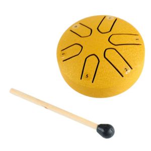 Garosa Tambour à languette Handpan Drum Professional Mini 6 Note