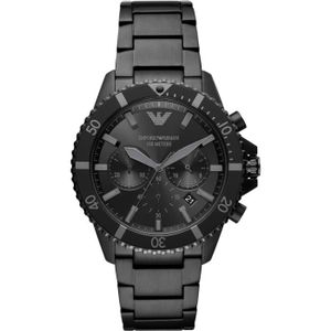 MONTRE Emporio Armani- Montre Hommes - Quartz - Chronographe- Bracelet Acier inoxydable Noir - AR11363