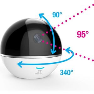 EZVIZ Caméra de surveillance réseau C6TC WiFi HD 1080p