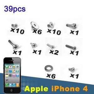 Kit complet de Vis pour Téléphone iPhone 4-4S Visserie Screws NEUF 