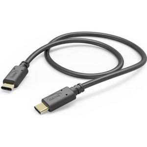 CÂBLE INFORMATIQUE Hama USB Kabel 1 m USB 2.0 USB C Schwarz () - 0020