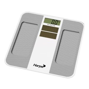 PÈSE-PERSONNE Pèse personne solaire - Harper - SOLARSCALE blanc - Capacité 150kg - Ecran LCD 32mm - Batterie intégrée