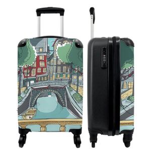 Housse De Valise Protection Taille, Imprimé En Tissu Unique Home Elastique  Coffre Valise Valise Coque Luggage