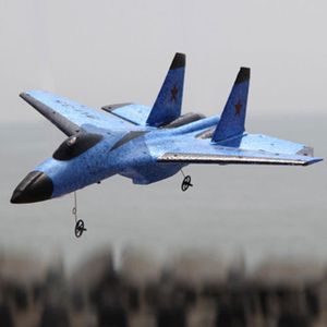 VEHICULE RADIOCOMMANDE SHOP-STORY - FX AIRPLANE BLUE : Avion de Chasse Télécommandé Type FX-620 SU-35 Longue Portée Transmission 2,4GHz Ultra Résistant