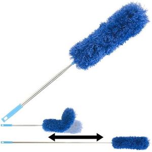 Brosse de dépoussiérage télescopique en Microfibre avec balai d'angle  Flexible, élimine sans effort la poussière et les toiles d'araignée,  plumeau de plumes - AliExpress