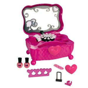 COIFFEUR - ESTHÉTIQUE Jouet - SPLASH TOYS - Barbie Glamtastic magic manucure bar - Coffre sonore et lumineux - Accessoires inclus