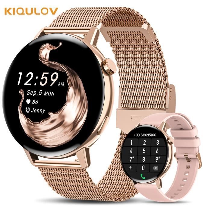 fremtudmy Montre Connectée Ronde Homme Smartwatch, 1.39''Smart