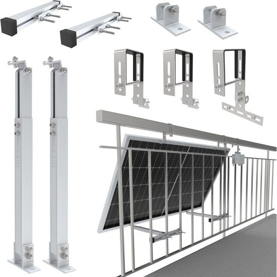 NuaSol - Balustrade bracket for balcony Mounting for 1 solar module and ...